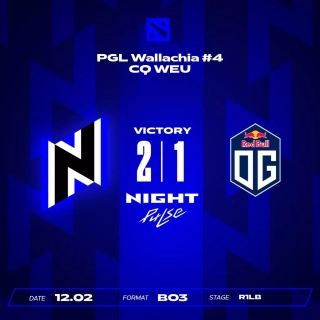 Night Pulse обыграла OG и выбила ее из закрытых отборочных на PGL Wallachia ...